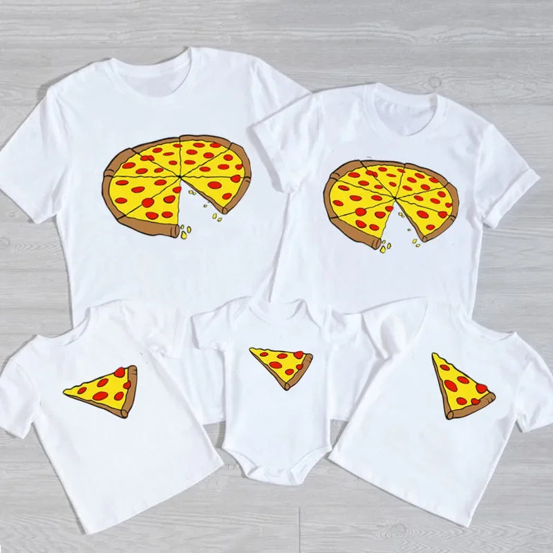 Family Matching Pizza T-Shirts