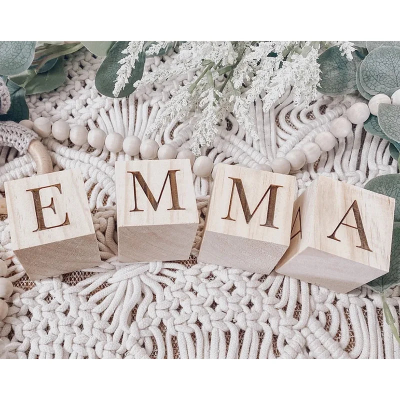 Personalized Wooden Name Blocks