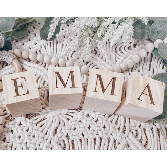 Personalized Wooden Name Blocks