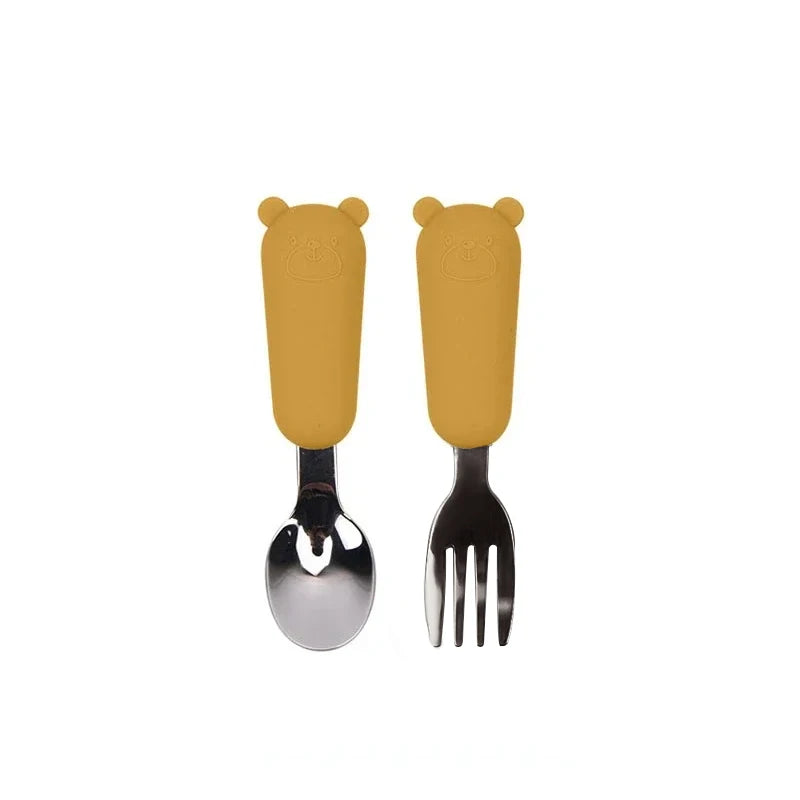 Kids Cartoon Bear Cutlery Set