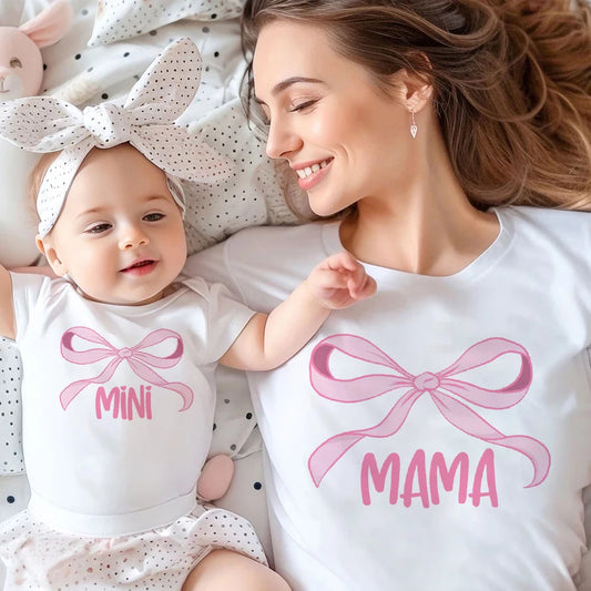 Mama & Mini Matching Bow Outfits