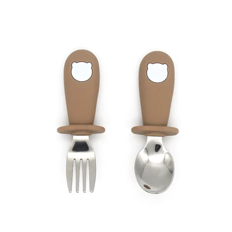Kids Cartoon Bear Cutlery Set