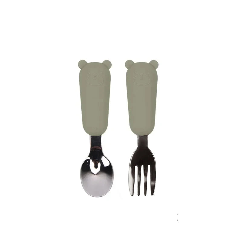 Kids Cartoon Bear Cutlery Set