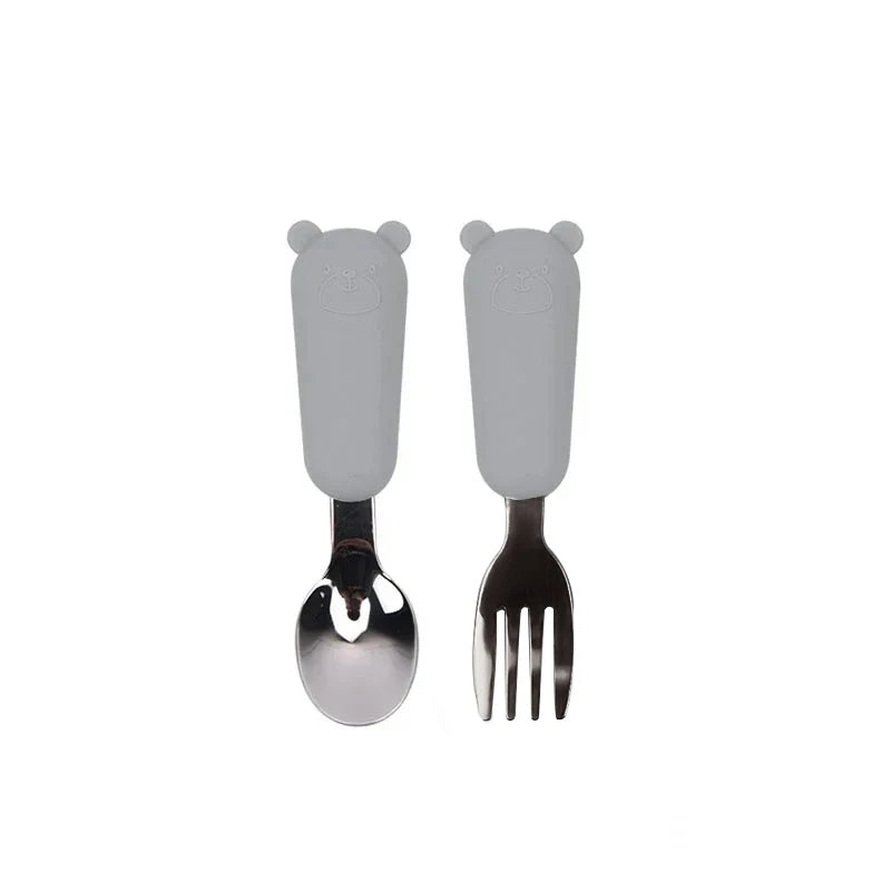 Kids Cartoon Bear Cutlery Set