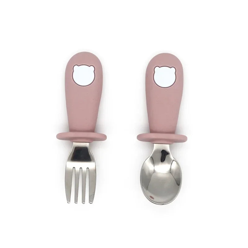Kids Cartoon Bear Cutlery Set
