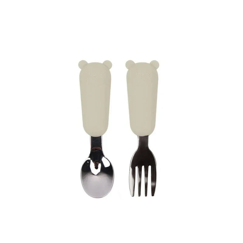 Kids Cartoon Bear Cutlery Set