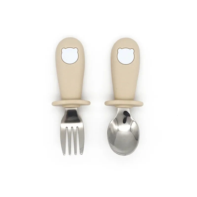 Kids Cartoon Bear Cutlery Set