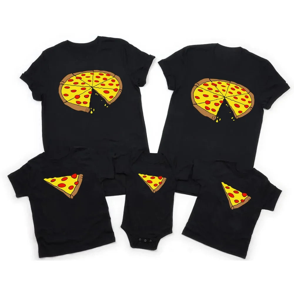 Family Matching Pizza T-Shirts