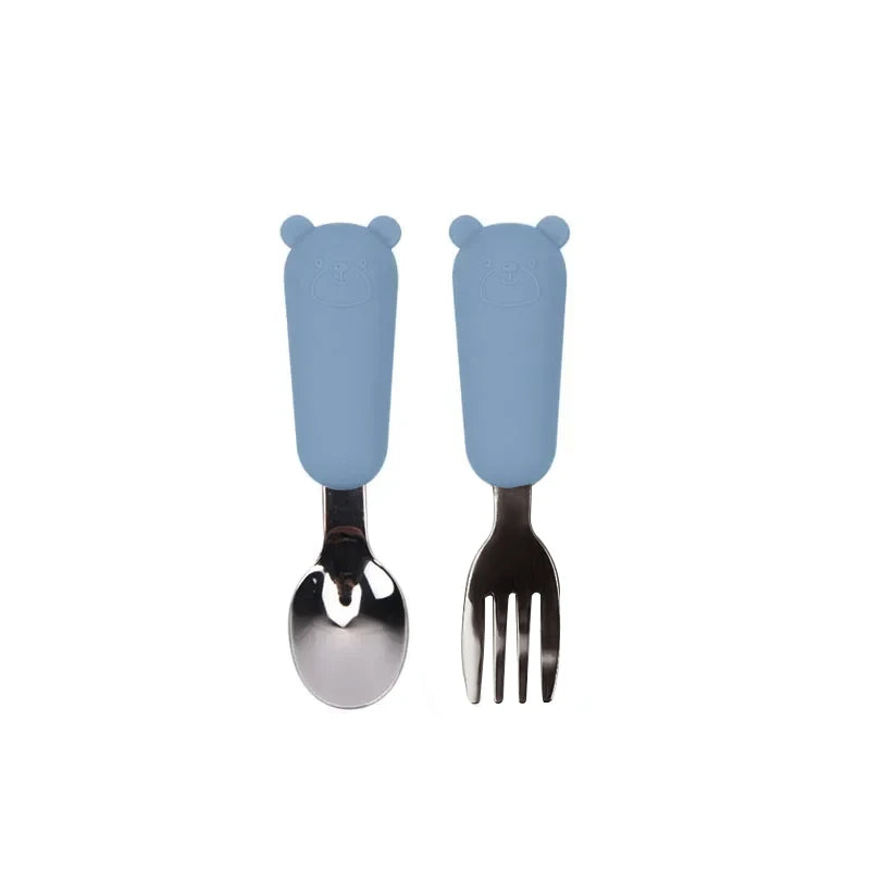 Kids Cartoon Bear Cutlery Set
