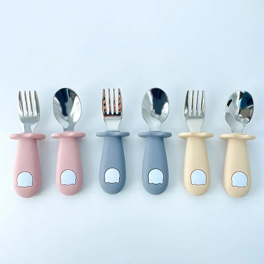 Kids Cartoon Bear Cutlery Set