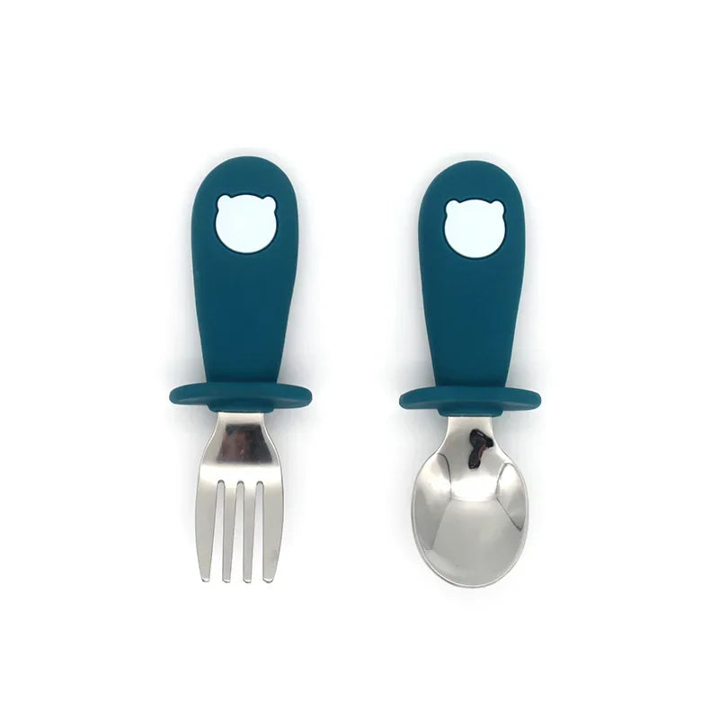 Kids Cartoon Bear Cutlery Set